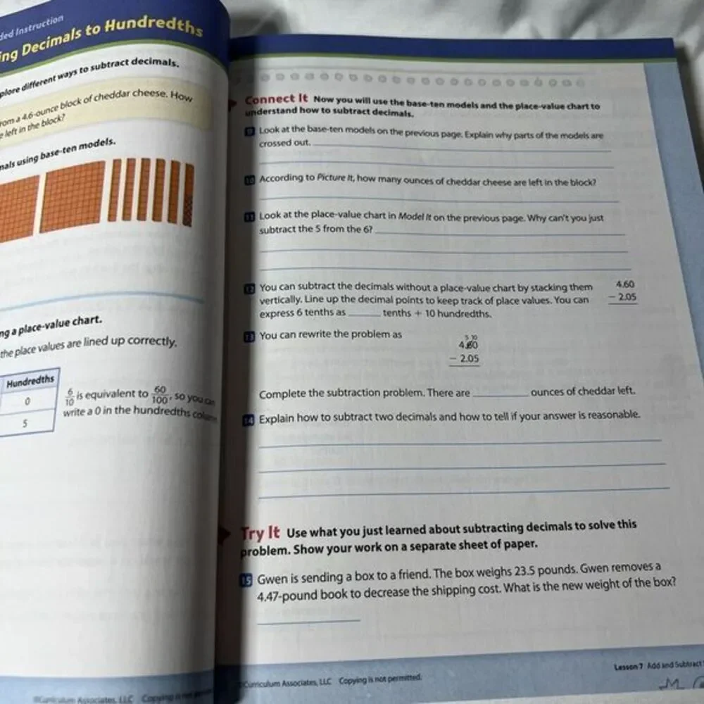 Ready Florida‎ MAFS Grade 5 Mathematics Instruction Workbook No Writing